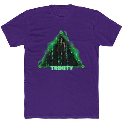 Trinity Matrix Unisex Cotton Crew Tee, Cyberpunk Graphic Tee, Retro Movie T-Shirt, Gift for Fans, Cool Streetwear