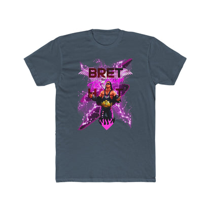 Bret "Hitman" Hart Wrestling T-Shirt - Pink & Black Cartoon Glory!