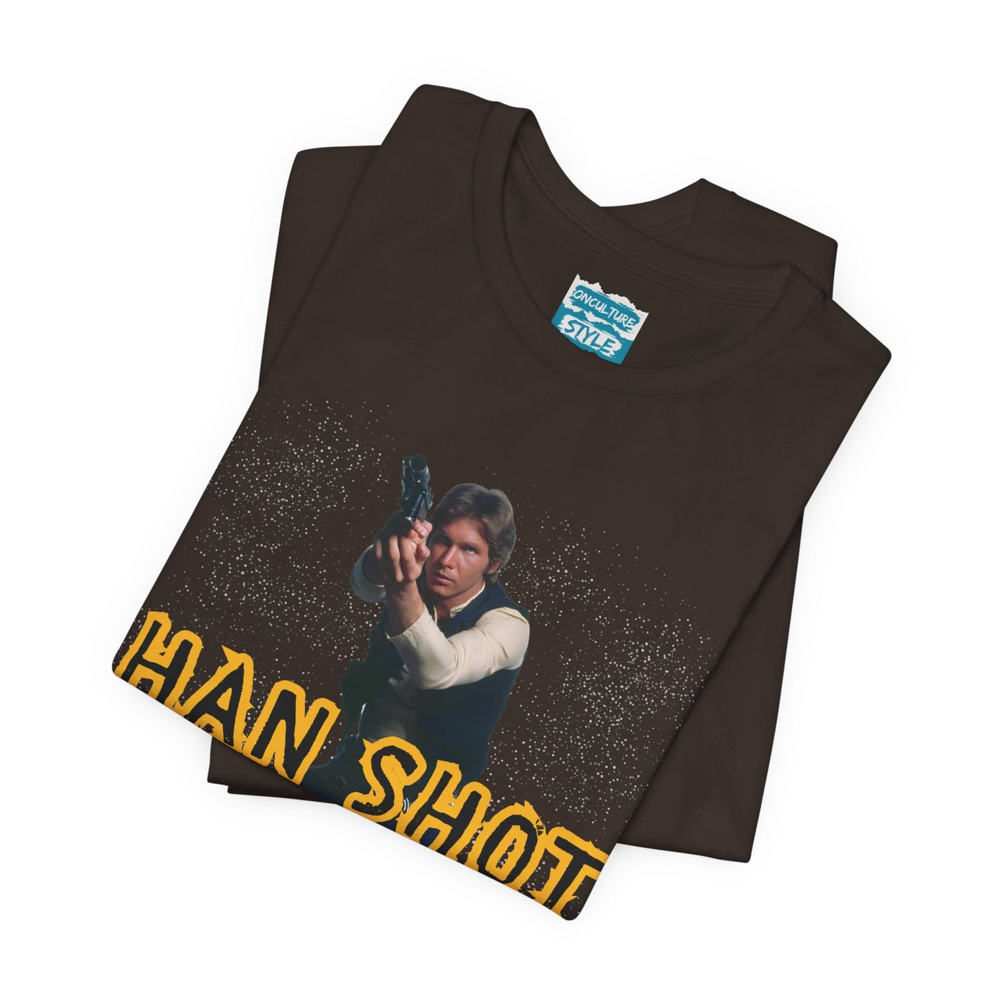 Han Shot First Nerd Tee | Space Cowboy Fandom Statement T-Shirt