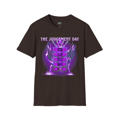 The Judgment Day Tribute T-Shirt "No More Edge" – Lightning Design Featuring Balor, Ripley, Mysterio, & Priest
