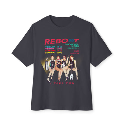 The Girls of Wonder 'Reboot' Oversized Boxy Comeback Tee | Legendary KPop Girl Group T‑Shirt