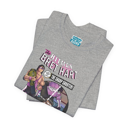 Bret Hart “The Hitman” Tee – Comic Book Pro Wrestling Tribute Shirt