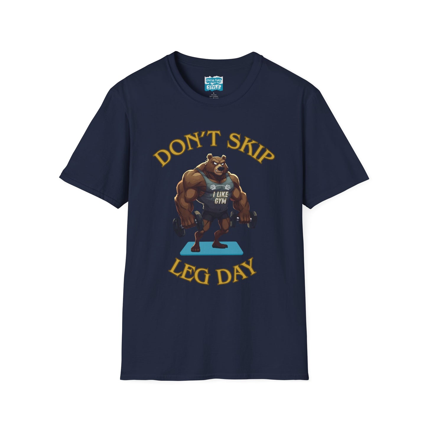 Don’t Skip Leg Day Tee | Funny Gym Bear Workout T-Shirt