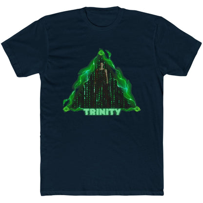 Trinity Matrix Unisex Cotton Crew Tee, Cyberpunk Graphic Tee, Retro Movie T-Shirt, Gift for Fans, Cool Streetwear