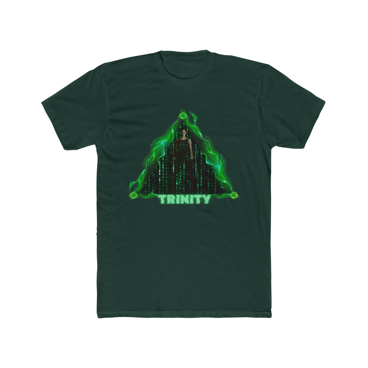 Trinity Matrix Unisex Cotton Crew Tee, Cyberpunk Graphic Tee, Retro Movie T-Shirt, Gift for Fans, Cool Streetwear