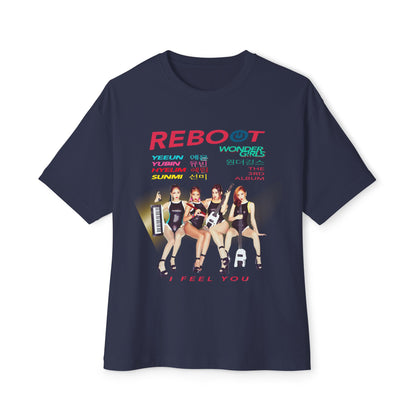 The Girls of Wonder 'Reboot' Oversized Boxy Comeback Tee | Legendary KPop Girl Group T‑Shirt