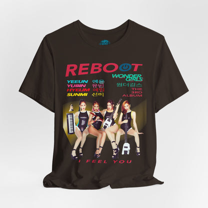 Girls of Wonder “Reboot” Comeback Tee | Legendary Retro KPop Girl Group Tribute T-Shirt