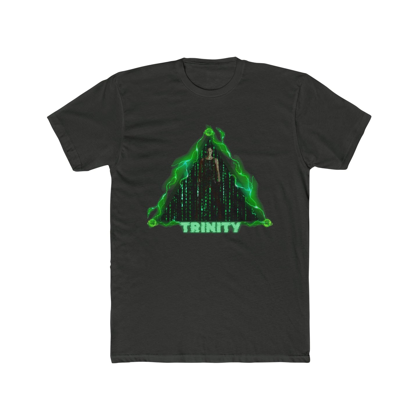 Trinity Matrix Unisex Cotton Crew Tee, Cyberpunk Graphic Tee, Retro Movie T-Shirt, Gift for Fans, Cool Streetwear
