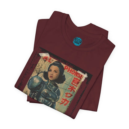 Asian Cyberpunk Poster Tee | Japanese Streetwear Anime Sci-Fi T-Shirt