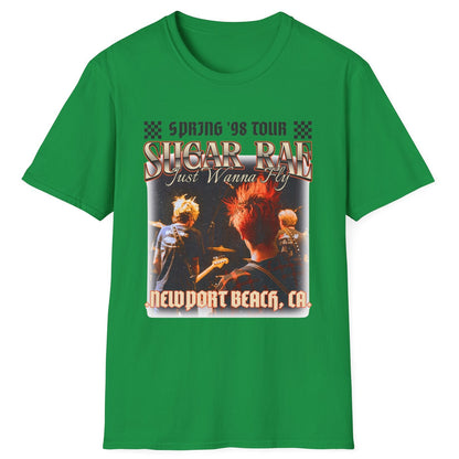 Sugar Rae: Spring '98 Tour T-Shirt – Funny Sugar Ray Band Parody Tee | 90s Concert Spoof Design