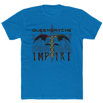 Queensrÿche Empire T-Shirt - 80s Power Metal Band Logo with DNA & Bat Wings - Band Merch for Fans