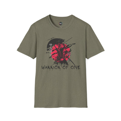 Warrior of One Samurai T-Shirt - Japanese Ink Splatter Art Tee