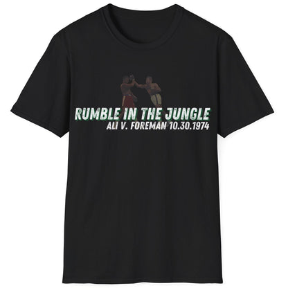 Ali vs Foreman "Rumble in the Jungle" Homage Boxing T-Shirt