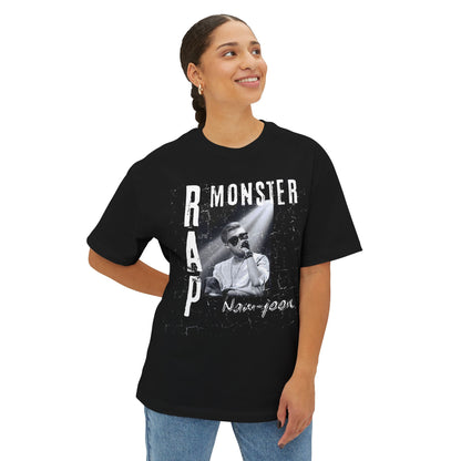A Monster of Rap Arrives Oversized Boxy Fit Tee | Retro Style KPop Concert T-Shirt