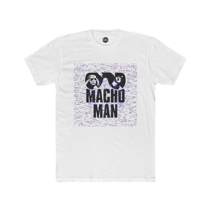 Macho Man Randy Savage Tribute Tee – Retro Glasses Design with TV Fuzz Background