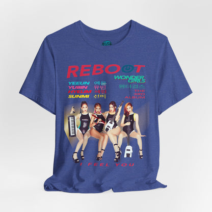 Girls of Wonder “Reboot” Comeback Tee | Legendary Retro KPop Girl Group Tribute T-Shirt