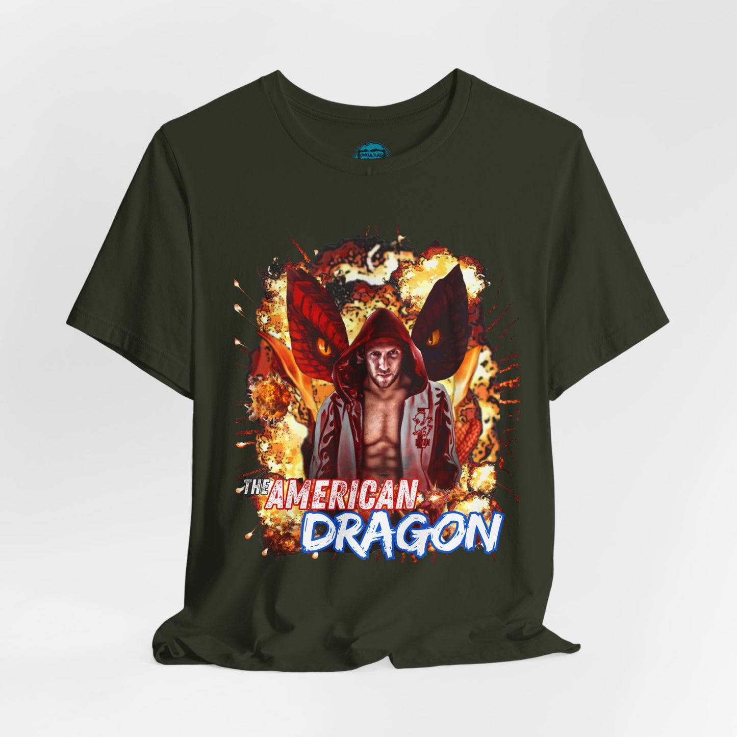 Pro Wrestling Tee, Bryan Danielson “The American Dragon” T-Shirt – Fire & Fury Edition
