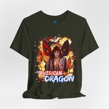 Pro Wrestling Tee, Bryan Danielson “The American Dragon” T-Shirt – Fire & Fury Edition