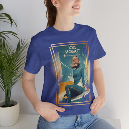 Space Fleet Recruitment Poster Tee | Tetro Trek Nerds T-Shirt