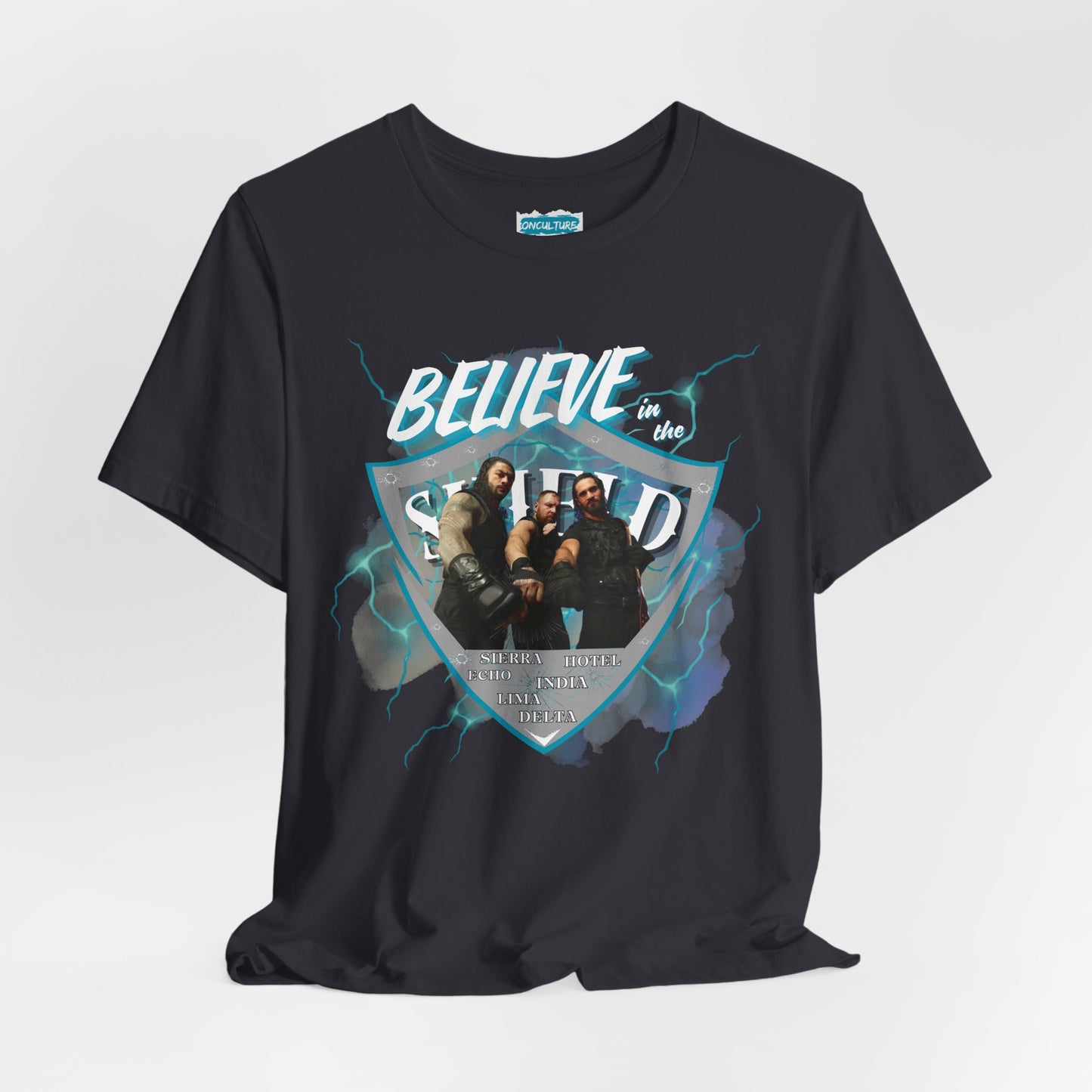 Believe in The SHIELD Tee – Reigns, Ambrose & Rollins Tribute Shirt