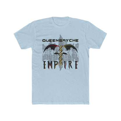 Queensrÿche Empire T-Shirt - 80s Power Metal Band Logo with DNA & Bat Wings - Band Merch for Fans