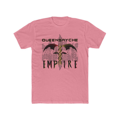 Queensrÿche Empire T-Shirt - 80s Power Metal Band Logo with DNA & Bat Wings - Band Merch for Fans