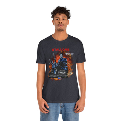 Stallone as The Terminator Tee – “Cyborg 2: Day of Judgement” Spoof Shirt