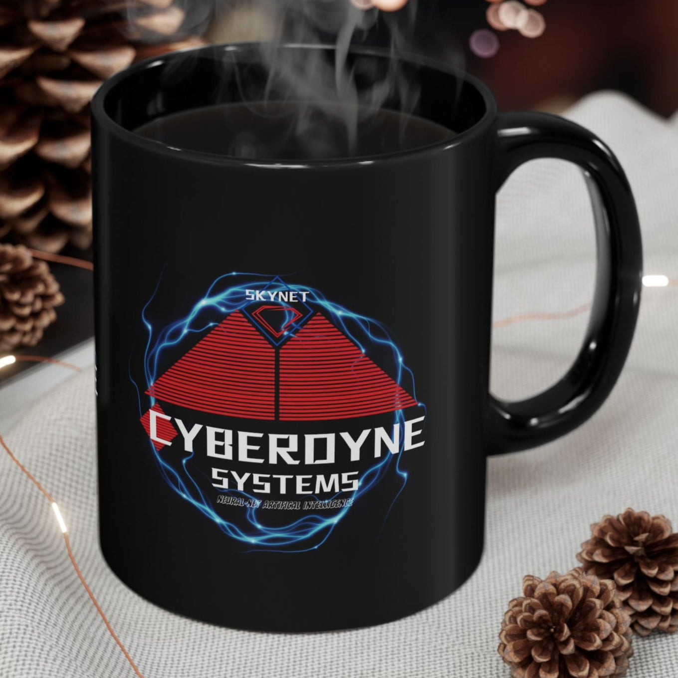 Cyberdyne Systems Logo - Terminator Skynet Mug, Sci-Fi Movie Design