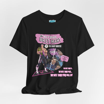 The Hitman Strikes Tee – Comic Book and Pro Wrestling Mash Up Tribute T-Shirt
