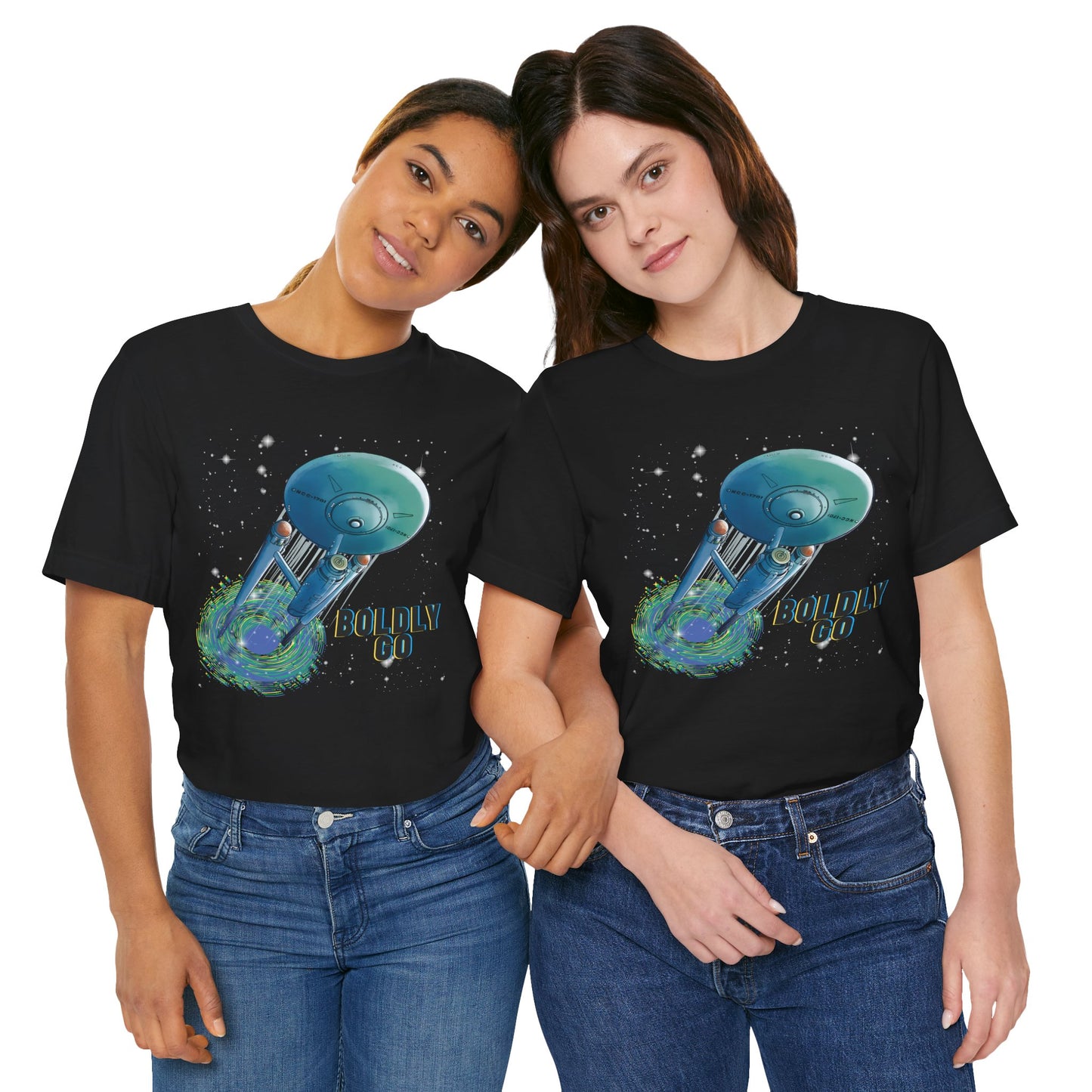 An Enterprise Spacecraft Portal Tee | Boldly Go Sci‑Fi Graphic T-Shirt