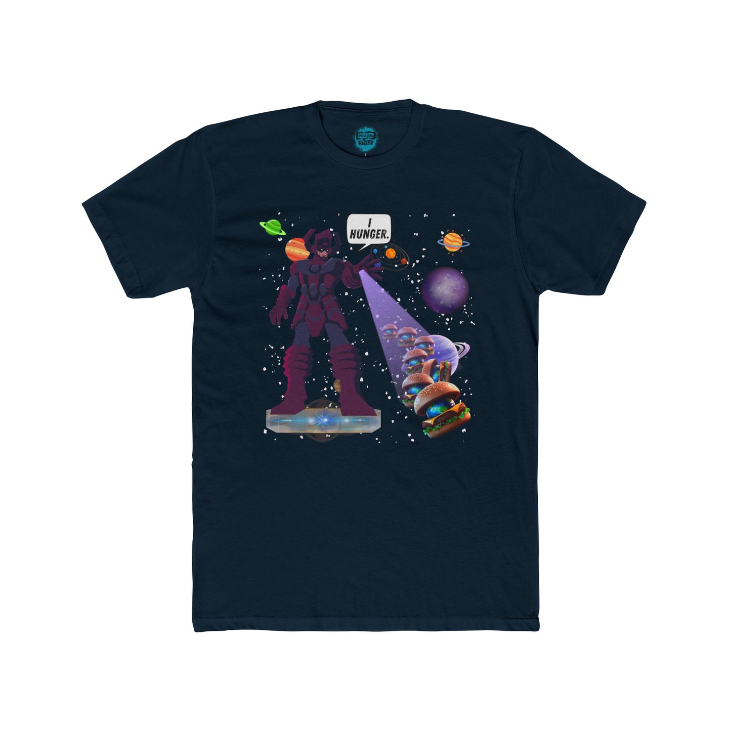 “I HUNGER” Cosmic Tee – Galactic Space Titan Parody T-Shirt