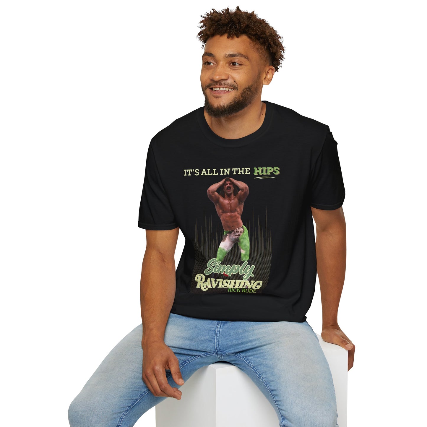 Throwback Rick Rude Tee, Simply Ravishing WWF Retro Wrestling Shirt by OnCulture