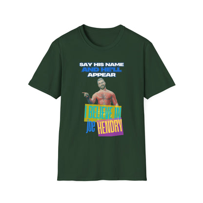 Homage to THE Joe Hendry, Pro Wrestling T-Shirt - Because The One Thing missing from Pro Wrestling is Pop Music!
