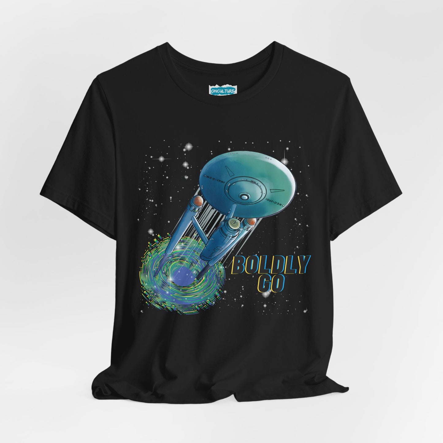 An Enterprise Spacecraft Portal Tee | Boldly Go Sci‑Fi Graphic T-Shirt