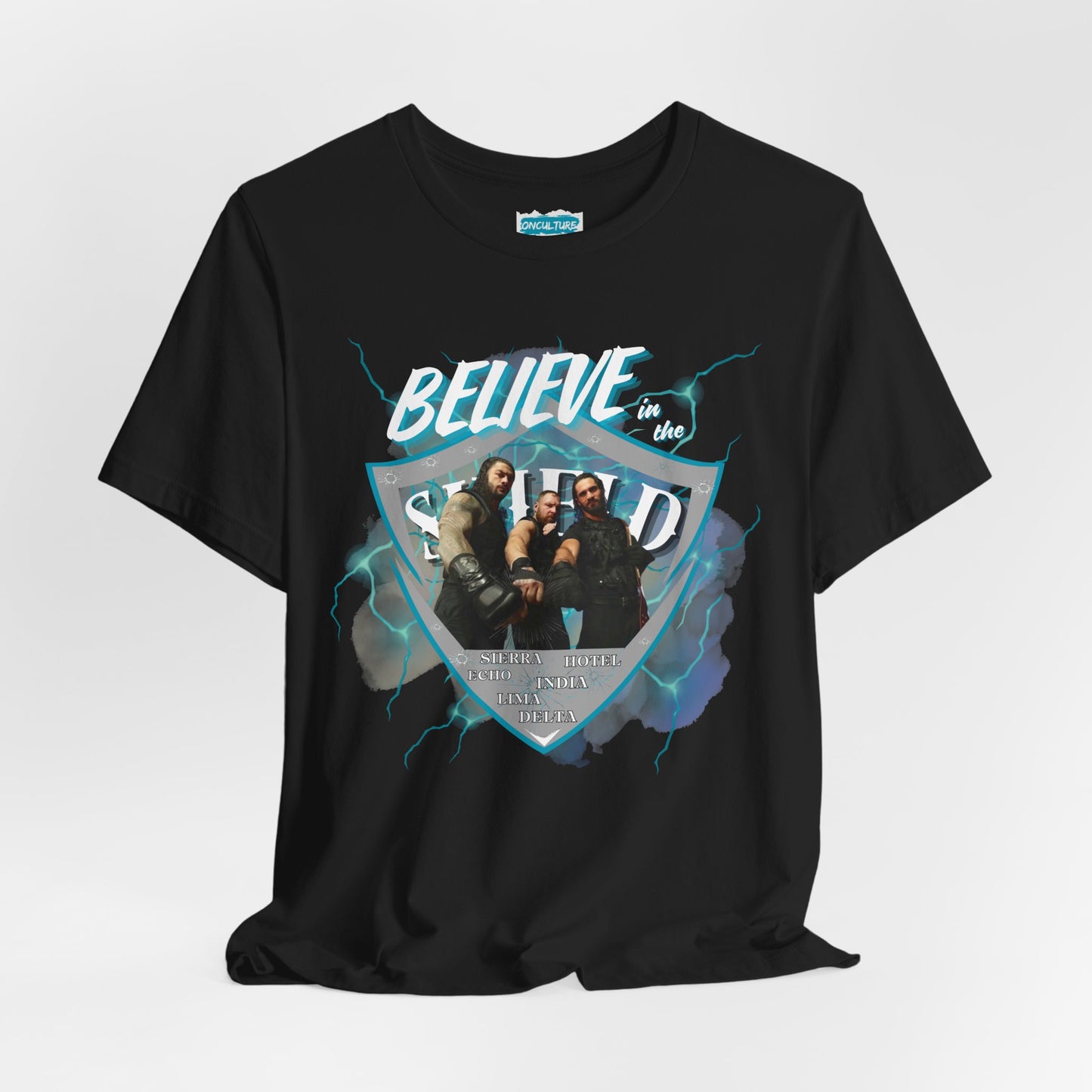 Believe in The SHIELD Tee – Reigns, Ambrose & Rollins Tribute Shirt