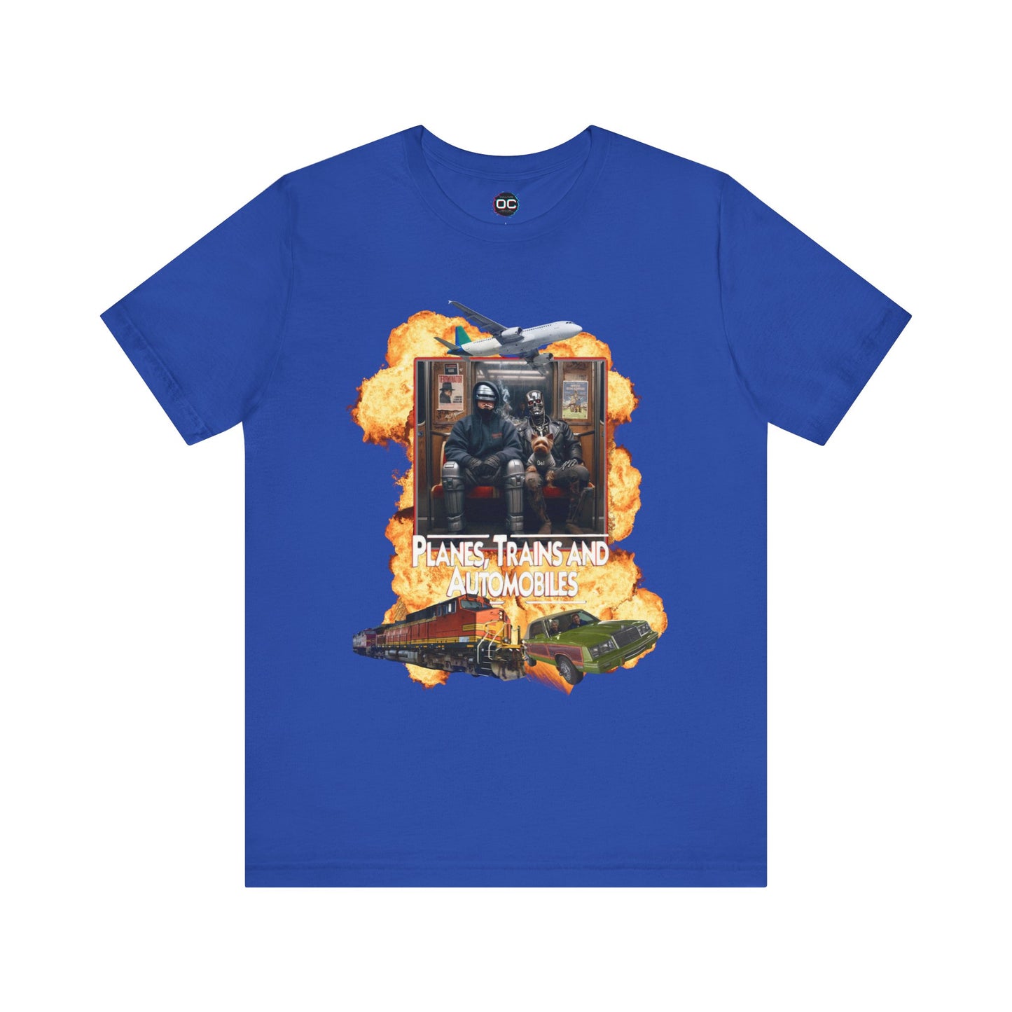 Planes, Trains & Cyborgs Tee – Robocop & Terminator Mashup T-Shirt