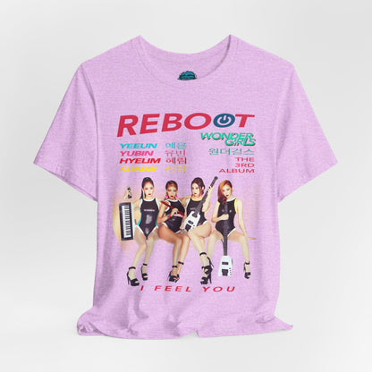 Girls of Wonder “Reboot” Comeback Tee | Legendary Retro KPop Girl Group Tribute T-Shirt