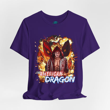 Pro Wrestling Tee, Bryan Danielson “The American Dragon” T-Shirt – Fire & Fury Edition