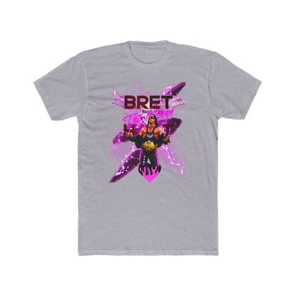 Bret "Hitman" Hart Wrestling T-Shirt - Pink & Black Cartoon Glory!