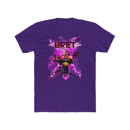 Bret "Hitman" Hart Wrestling T-Shirt - Pink & Black Cartoon Glory!