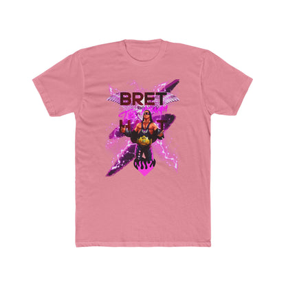 Bret "Hitman" Hart Wrestling T-Shirt - Pink & Black Cartoon Glory!