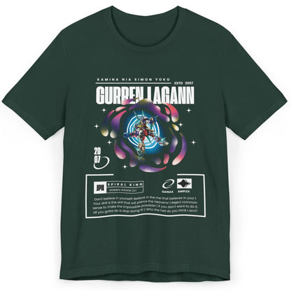 "Gurren Lagann" Anime T-Shirt – Drill Through the Heavens in Style!