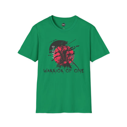 Warrior of One Samurai T-Shirt - Japanese Ink Splatter Art Tee