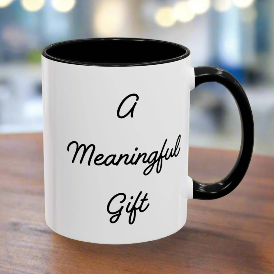 A Meaningful Gift Mug, For Those That Care, But Not That Much - In White