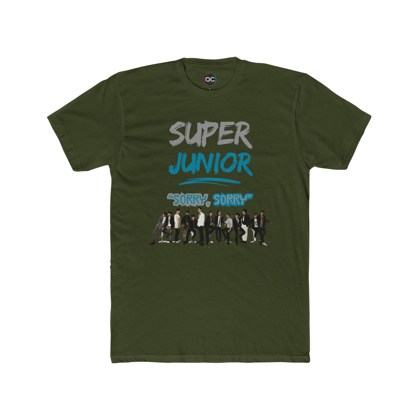 Super Junior K-Pop Tribute Tee | 'Sorry, Sorry' Paint Splatter Logo Shirt