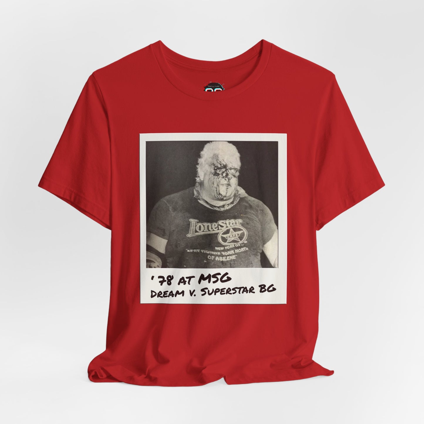 Rhodes vs Graham in 1978 at MSG Tee | Vintage Pro Wrestling Polaroid Tribute T-Shirt