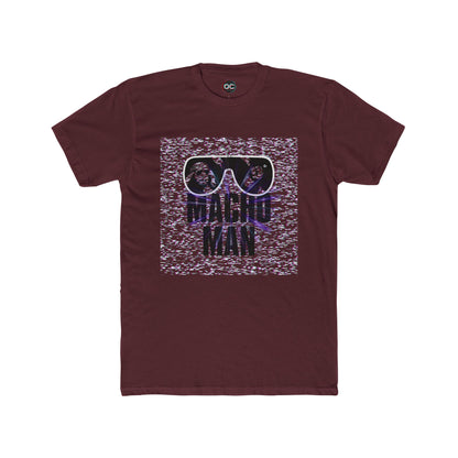 Macho Man Randy Savage Tribute Tee – Retro Glasses Design with TV Fuzz Background