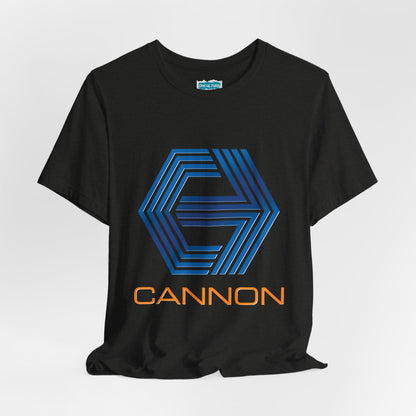 Cannon Logo Tee – 80s Action Cinema Tribute Shirt