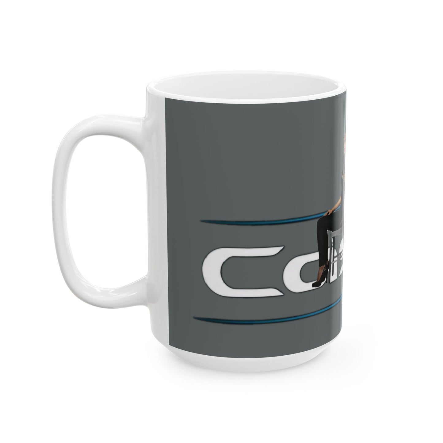 Caskett Hers & His Handcuffs Mug - In Gray