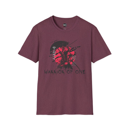 Warrior of One Samurai T-Shirt - Japanese Ink Splatter Art Tee